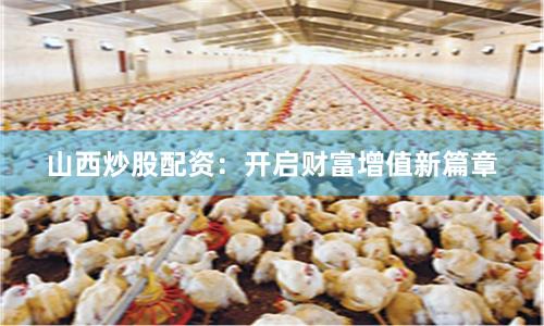 山西炒股配资：开启财富增值新篇章